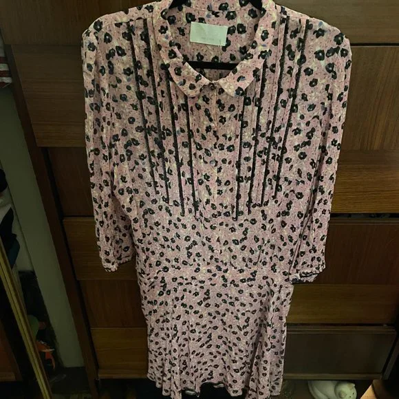 Zadig & Voltaire Raspail Print Dress Sz L NWT - Picture 2 of 6